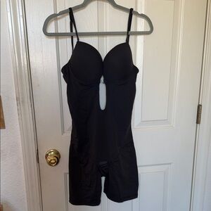 Black Shapewear Bodysuit with Built-In Bra